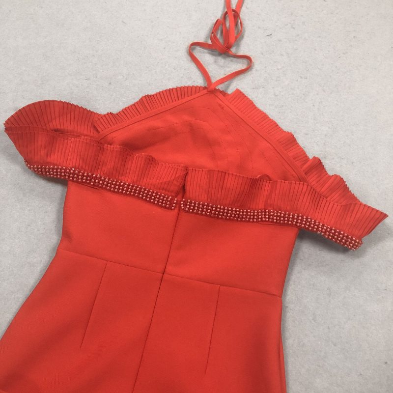 Sexy Summer V-Neck Backless Bandage Dress - Image 3