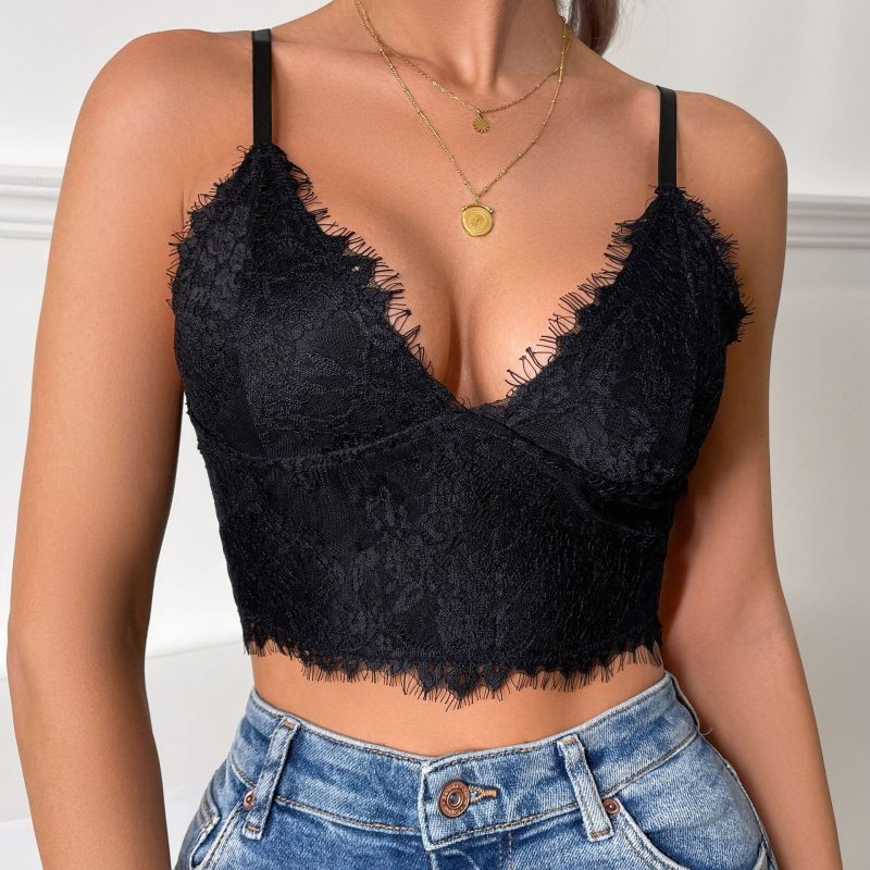 Sexy Spaghetti Strap Tight Inner Wear Vest - Image 3