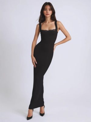Sexy Cami Lace Edge Slim Fit Tube Dress
