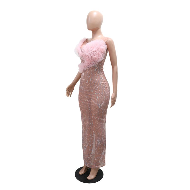 Backless Sleeveless Printed Round Neck Sheath Dress - Image 3