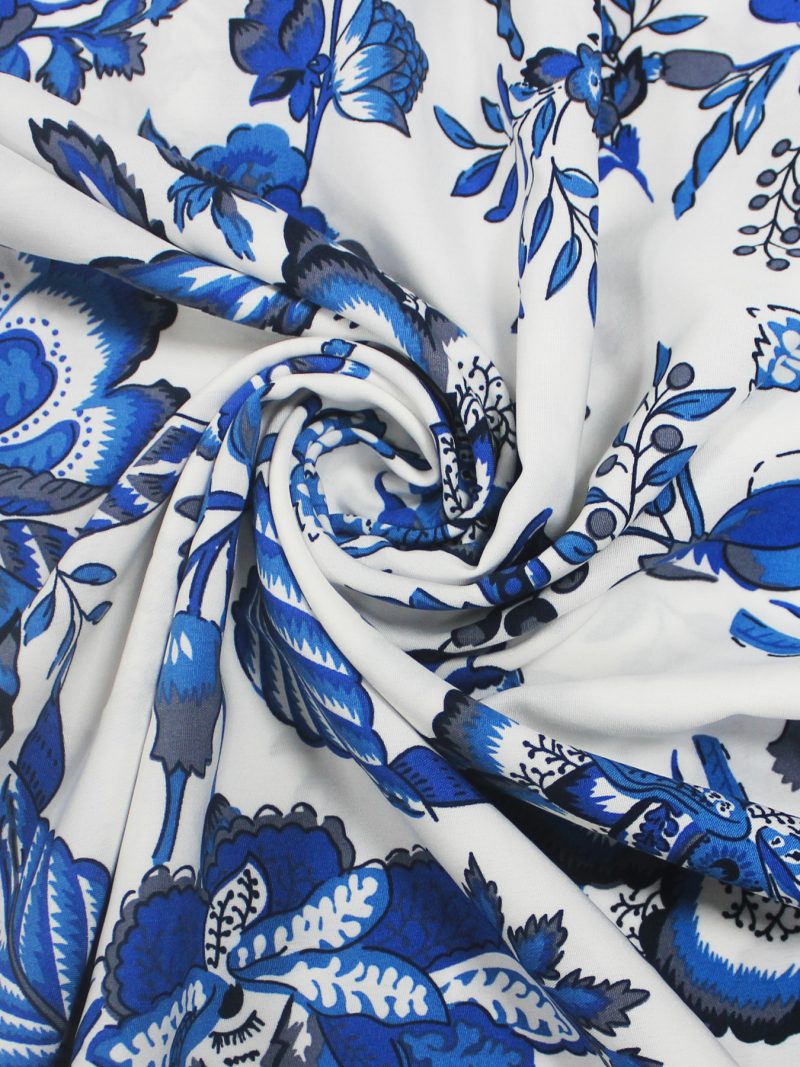 Elegant Deep V-Neck Back Cross Printed Dress - Image 4