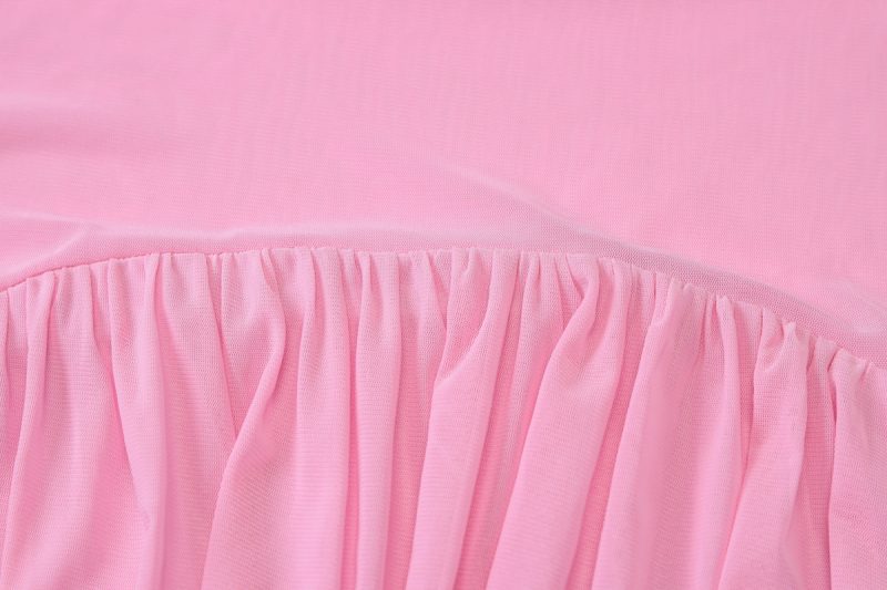 Summer Sexy Off-Shoulder Mesh Ribbon Dress - Image 4
