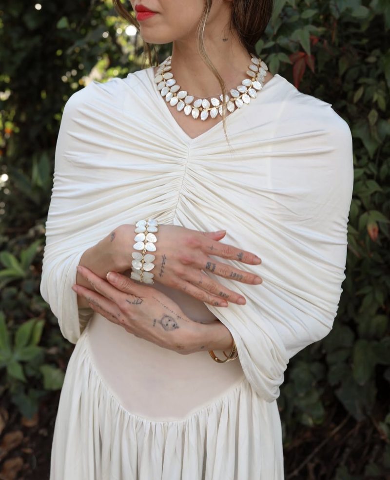 Pleated V-Neck High Waist Maxi Dress - Image 3