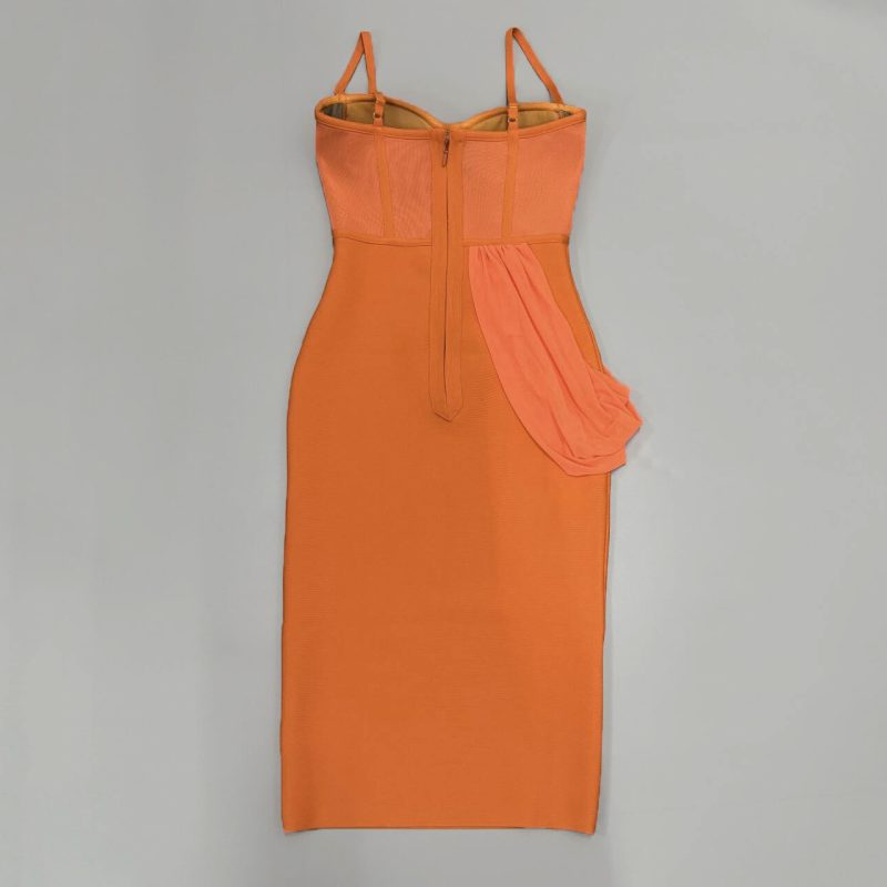 Sexy Mesh Patchwork Split Bandage Party Dress - Image 4