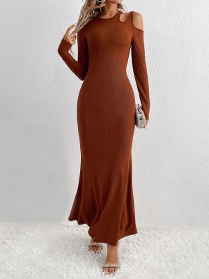 Sexy Milk Silk Hollow Out Sheath Dress