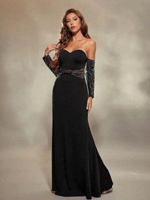 Spring Sexy Slimming Tube Top Evening Dress