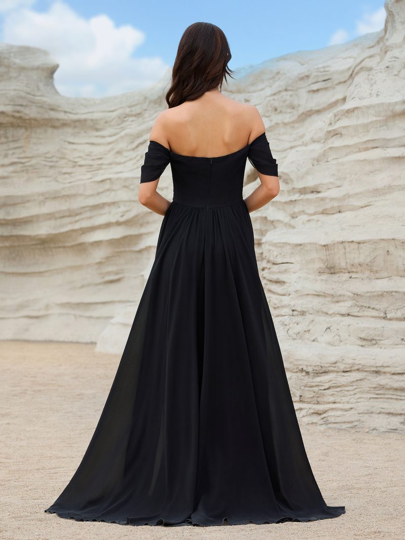 Chiffon Maxi Evening Dress for Annual Meeting - Image 4