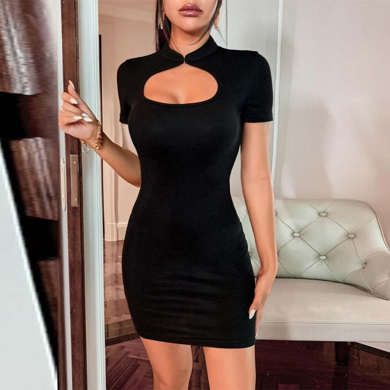 Summer Women's Improved Cheongsam Sexy Hip Dress