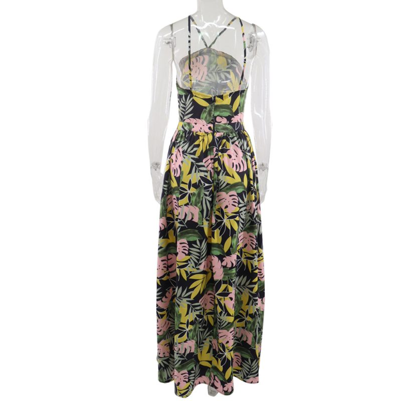 Backless Hollow Out Cutout Sexy Vacation Dress - Image 2