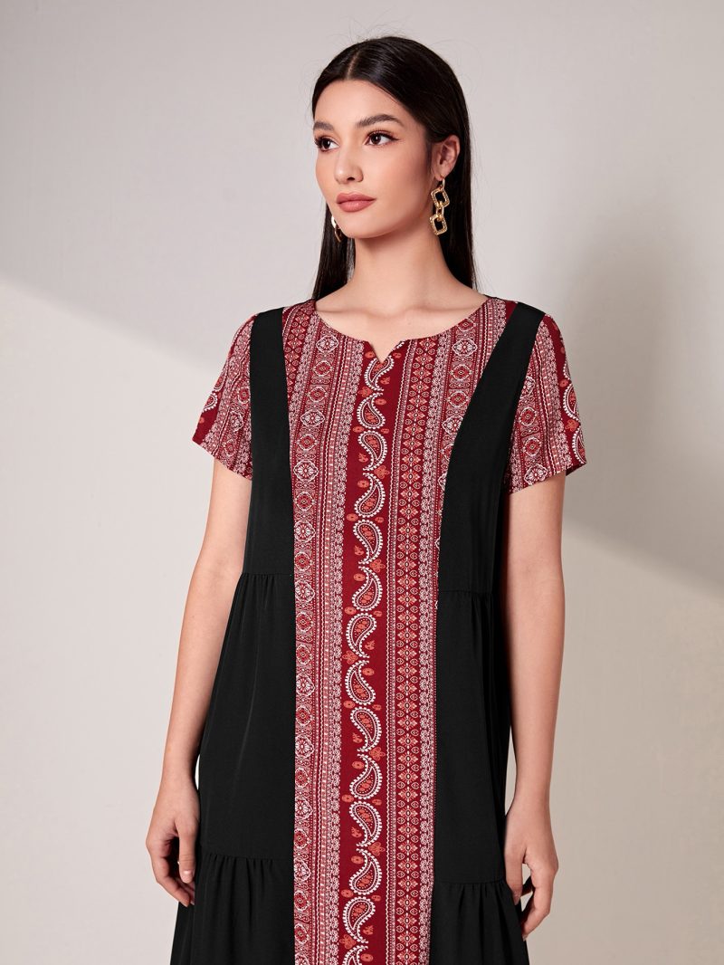 Summer Digital Print High Waist Dress - Image 2