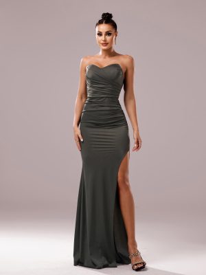Chest Wrap Off-Neck Slim Fishtail Dress
