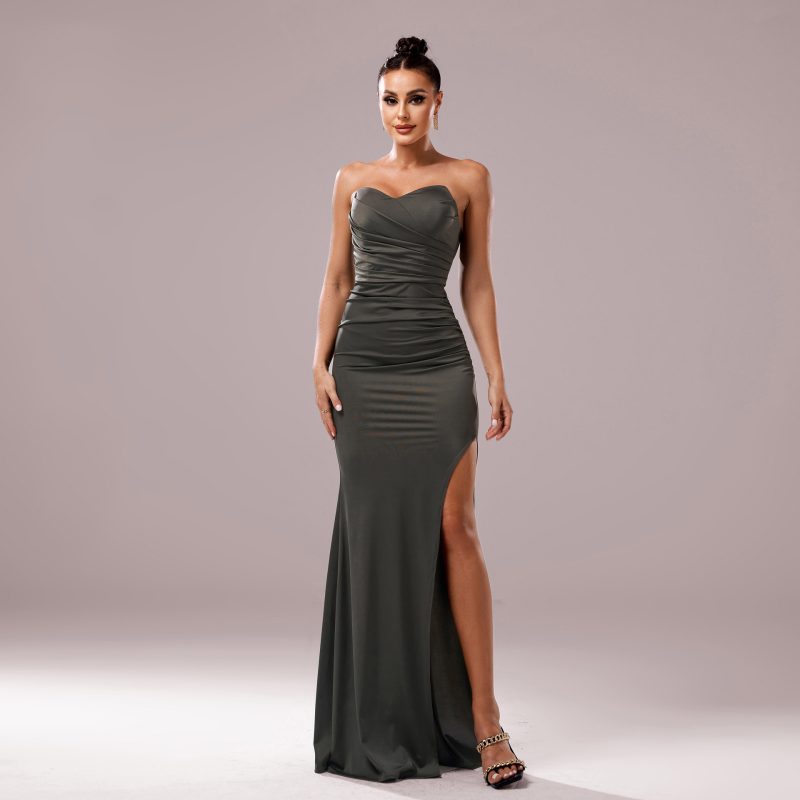 Chest Wrap Off-Neck Slim Fishtail Dress