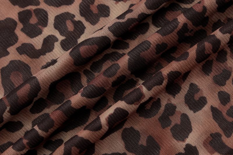 Summer Mesh See-Through Leopard Print Sleeveless Vest - Image 4