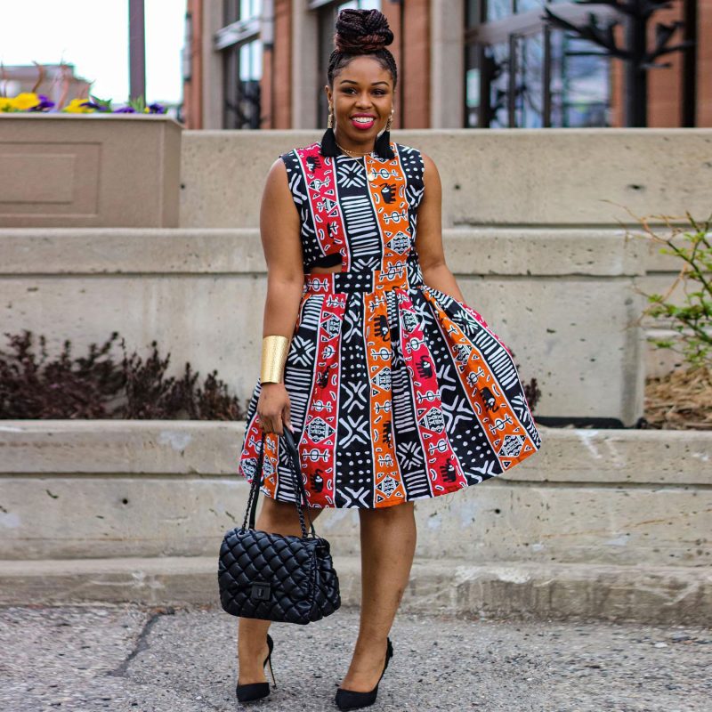 Sexy Asymmetric Cutout Sleeveless Print Dress