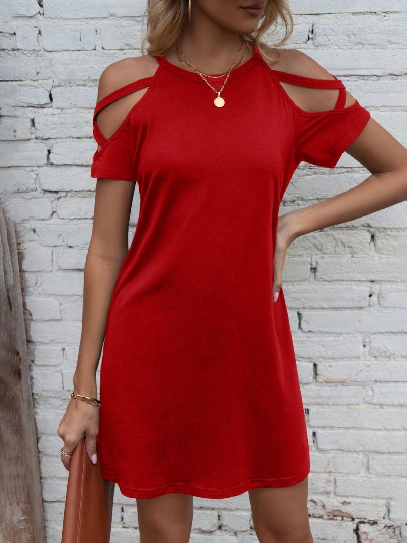 Spring Off-Shoulder Office Dress All-Match Women - Image 2