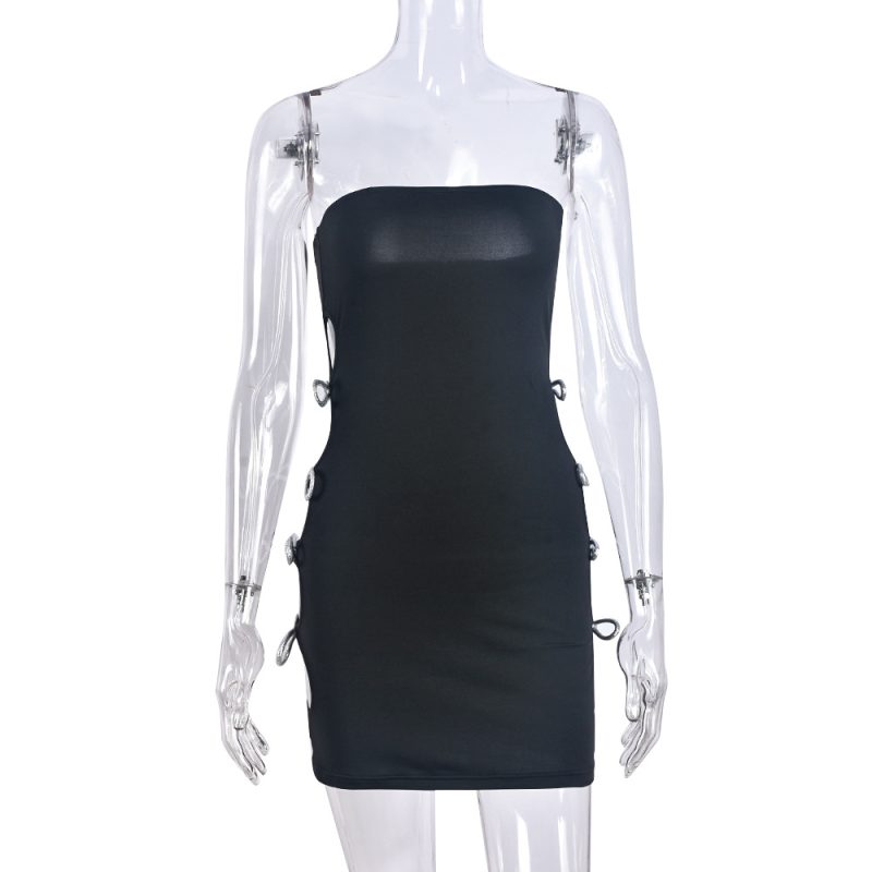 Hollow Out Corset Bodycon Party Dress - Image 4