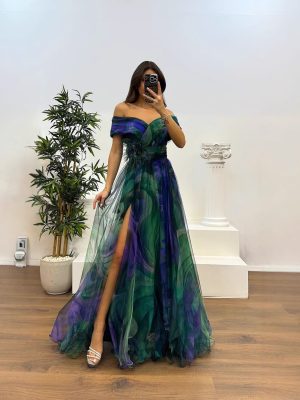Spring Summer Voile Printed Casual Party Dress