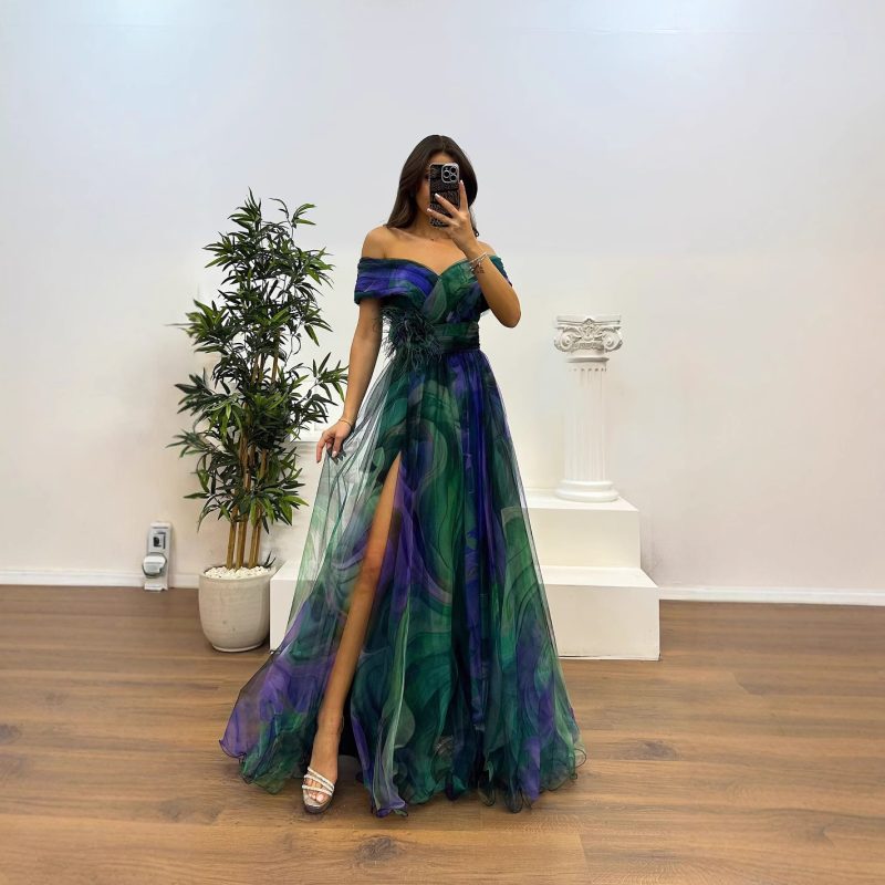 Spring Summer Voile Printed Casual Party Dress