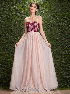 Casual Tube Top Printed Evening Dress