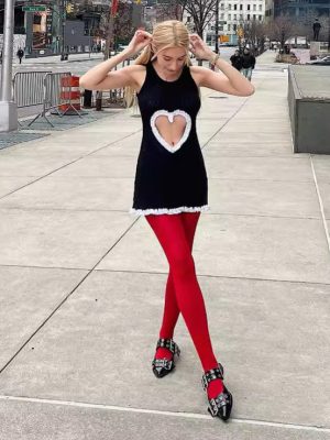 Women’s Sexy Heart Shaped Hollow Cutout Vest Dress
