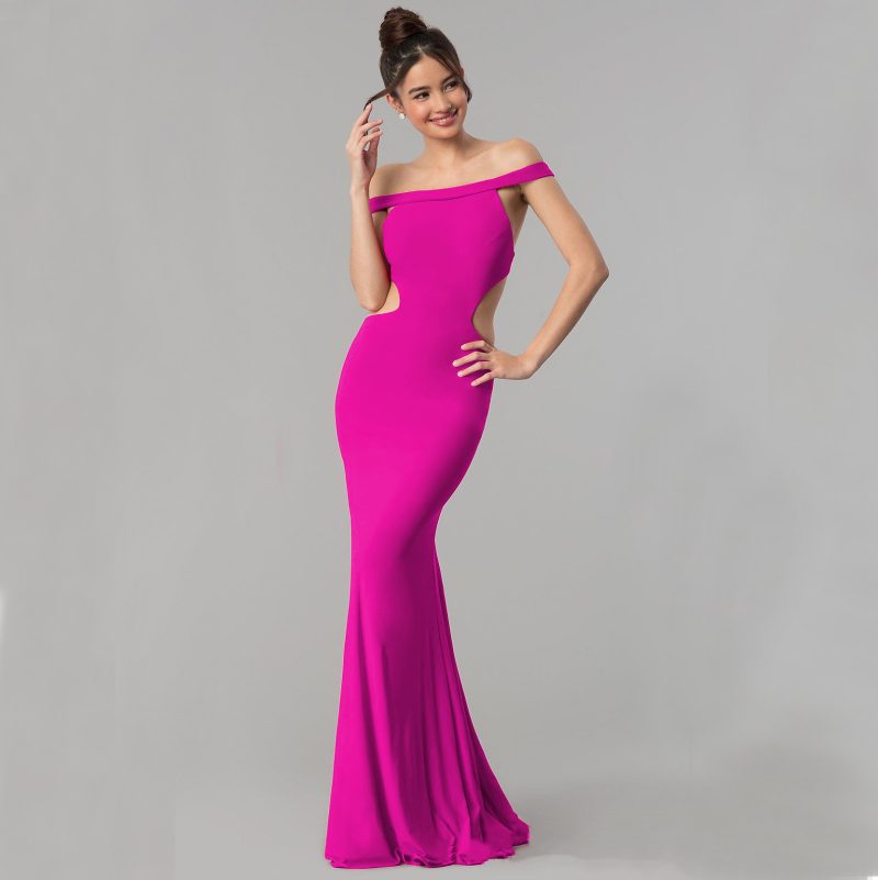 Elegant Women’s Off Shoulder Maxi Dress