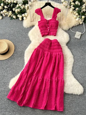 Beach Mini Camisole & Skirt Set