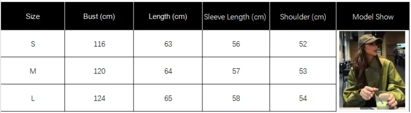 Green PU Leather Lapel Jacket - Image 7