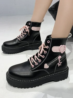 Lace Up Winter Boots Cute and Comfy
