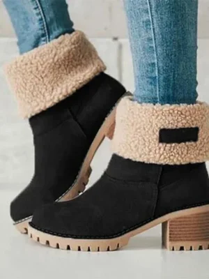 Cozy Velvet Winter Boots Warm and Stylish