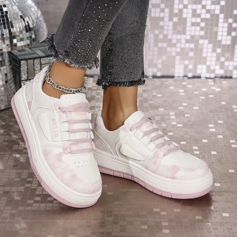 Spring Autumn Casual Lace-Up Sneakers - Image 5