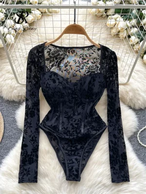 Floral Sheer Bodysuit