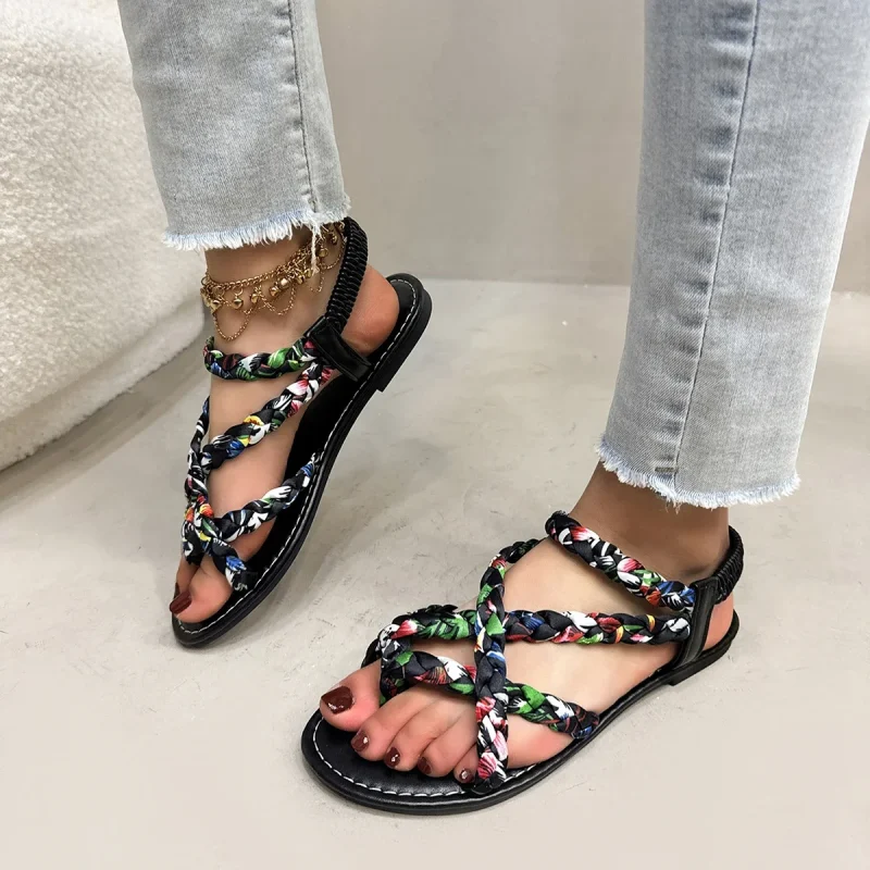 Comfortable Summer Flat Beach Sandals - Image 6