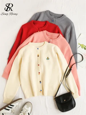 Pearl Button Knit Cardigan