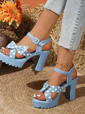 Summer Open-Toe Thick Heel Sandals