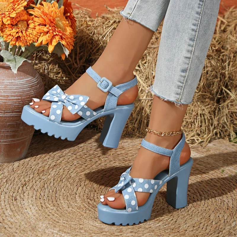 Summer Open-Toe Thick Heel Sandals
