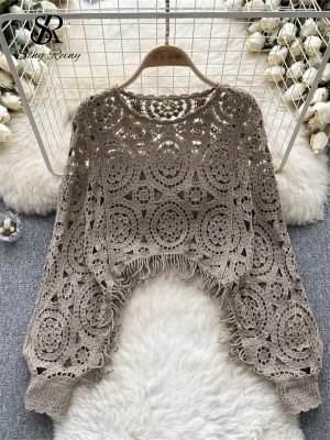 Vintage Tassel Knit Top
