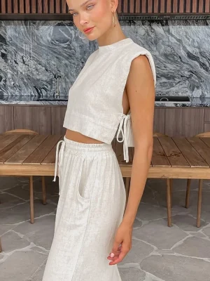 Cotton Linen Sleeveless Top