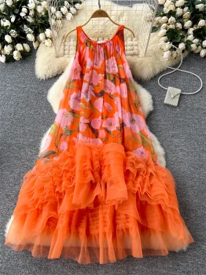 French Spaghetti Strap Gown