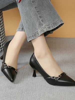 Elegant Summer Pointy Thin Heel Heels