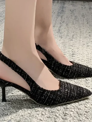 Elegant Pointed High Heels for Banquets