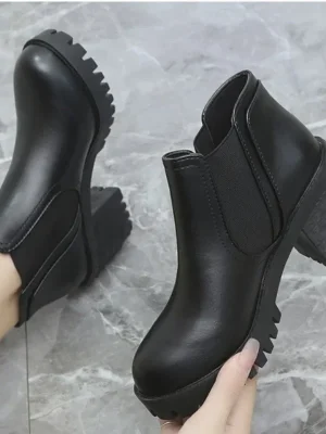 Warm Thick Heel Boots for Women
