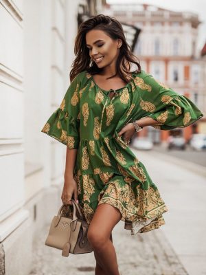 Elegant Paisley A-Line Dress for Women