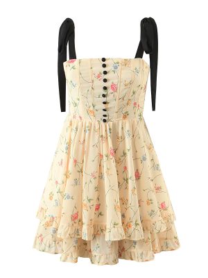 Fresh Crisscross Strap Sexy Vacation Dress