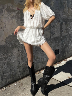 Fairycore Bubble Sleeve Princess Style Dress