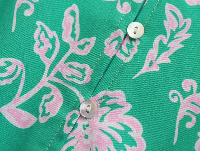 Three-Quarter Sleeve Printed Dress – Slimming - Image 4
