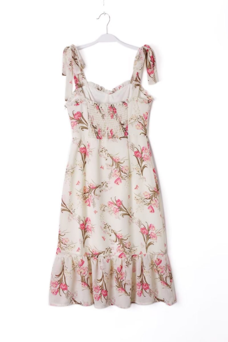 Long Floral Strap Dress for Women – Slim Fit Spring Charm - Image 2