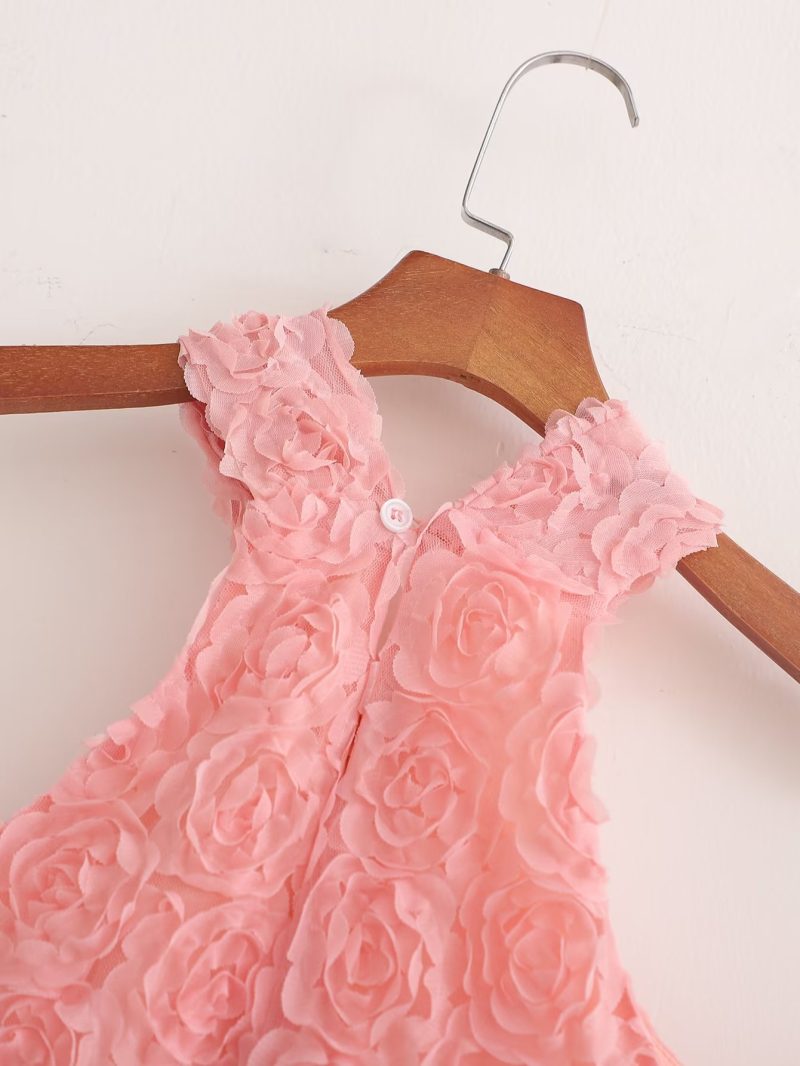 Graceful Halter Summer Fashion Sleeveless Dress - Image 4