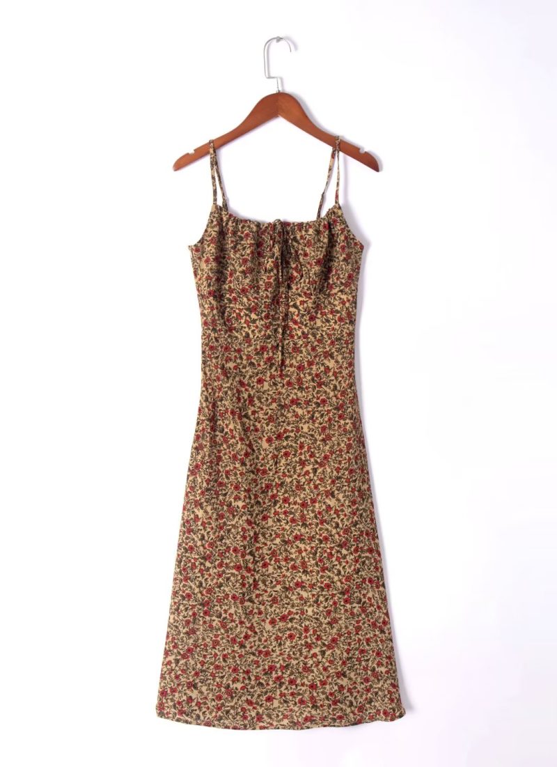 Spring Vacation A-Line Dress with Prints