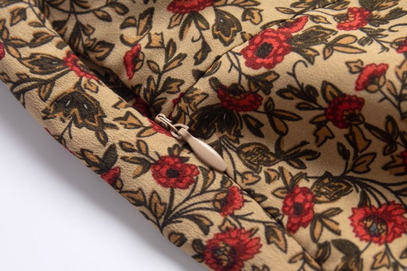 Spring Vacation A-Line Dress with Prints - Image 3