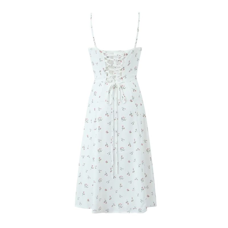 Sleeveless Split Cherry Dress – Winter Ready - Image 2